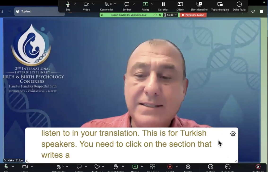 Çevrimiçi Toplantılarda Simültene Çeviri - Live Translations in Online Meetings